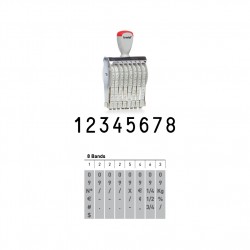 Classic Numberer Stamp ​​15128, 12mm, 8 Bands